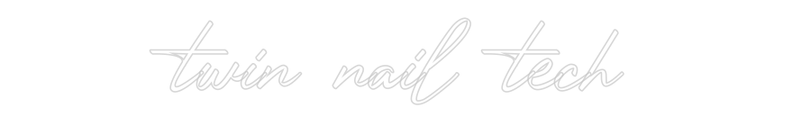 Custom Neon: twin nail tech