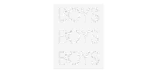 Custom Neon: BOYS
BOYS
B...