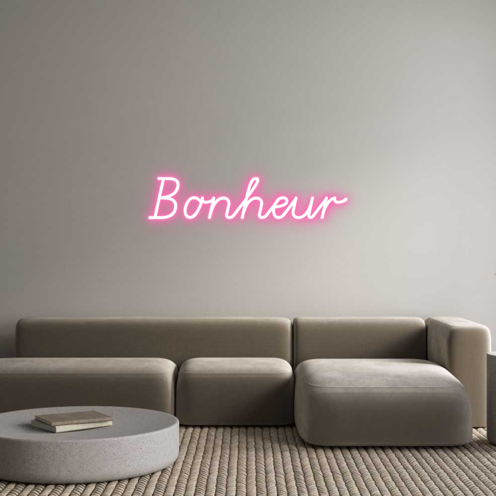 Custom Neon: Bonheur