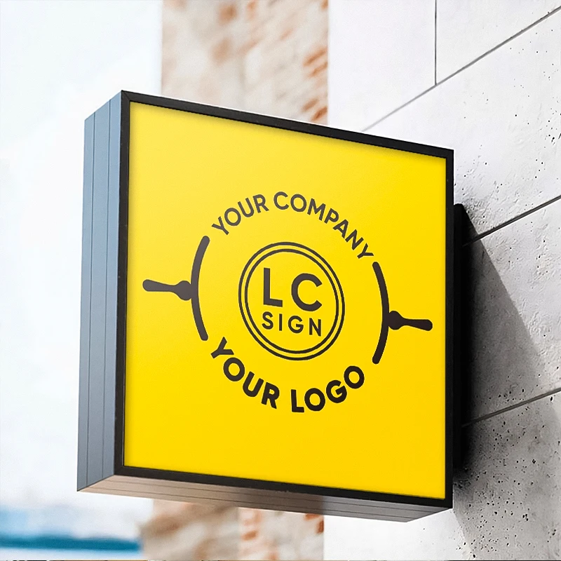 Signage Box Square