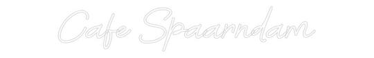 Custom Neon: Cafe Spaarndam