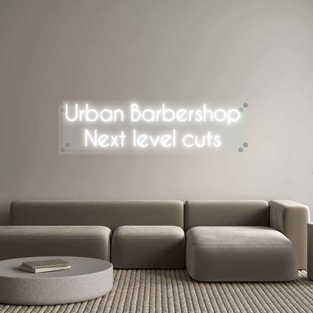 Custom Neon: Urban Barbers...