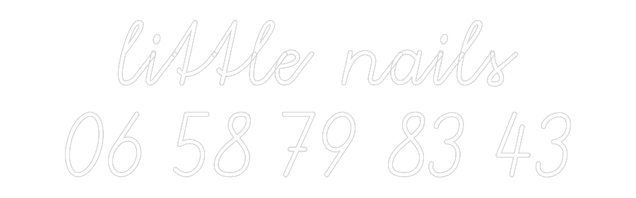 Custom Neon: little nails
...