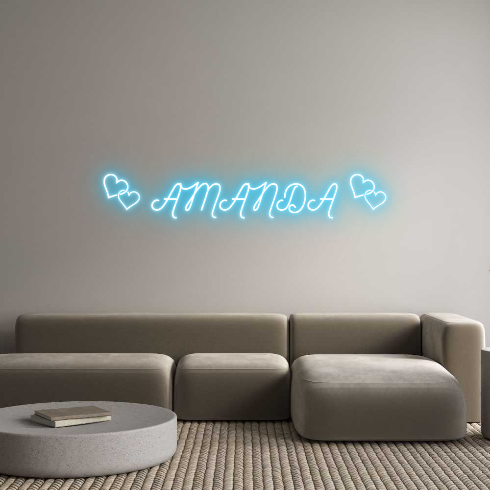 Custom Neon:  AMANDA 