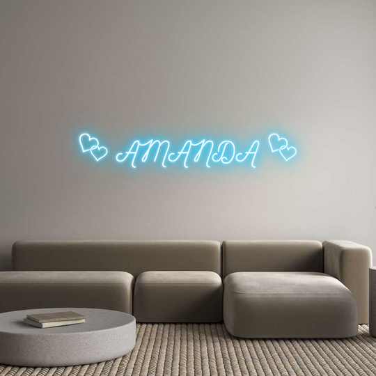 Custom Neon:  AMANDA 