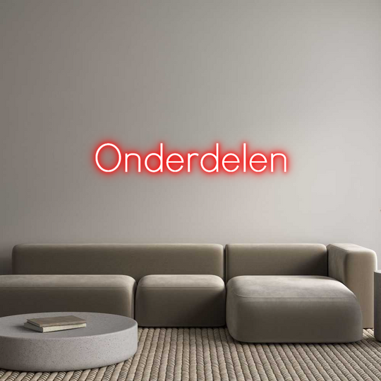 Custom Neon: Onderdelen