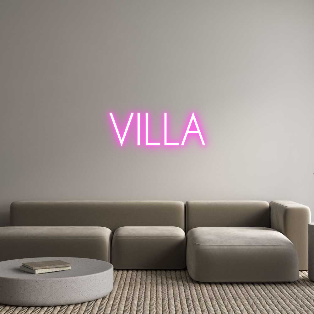 Custom Neon: VILLA
