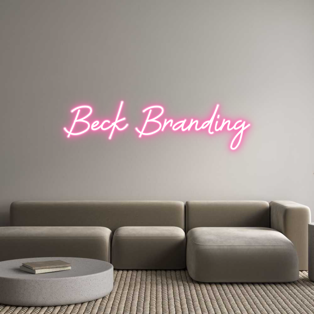 Custom Neon: Beck Branding