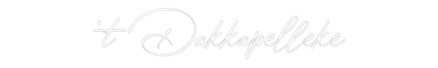 Custom Neon: 't Dakkapelleke