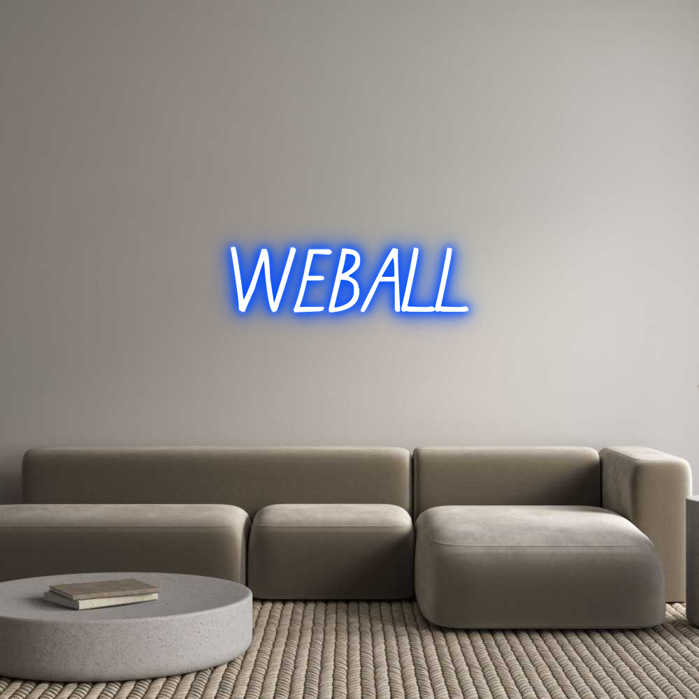 Custom Neon: WEBALL