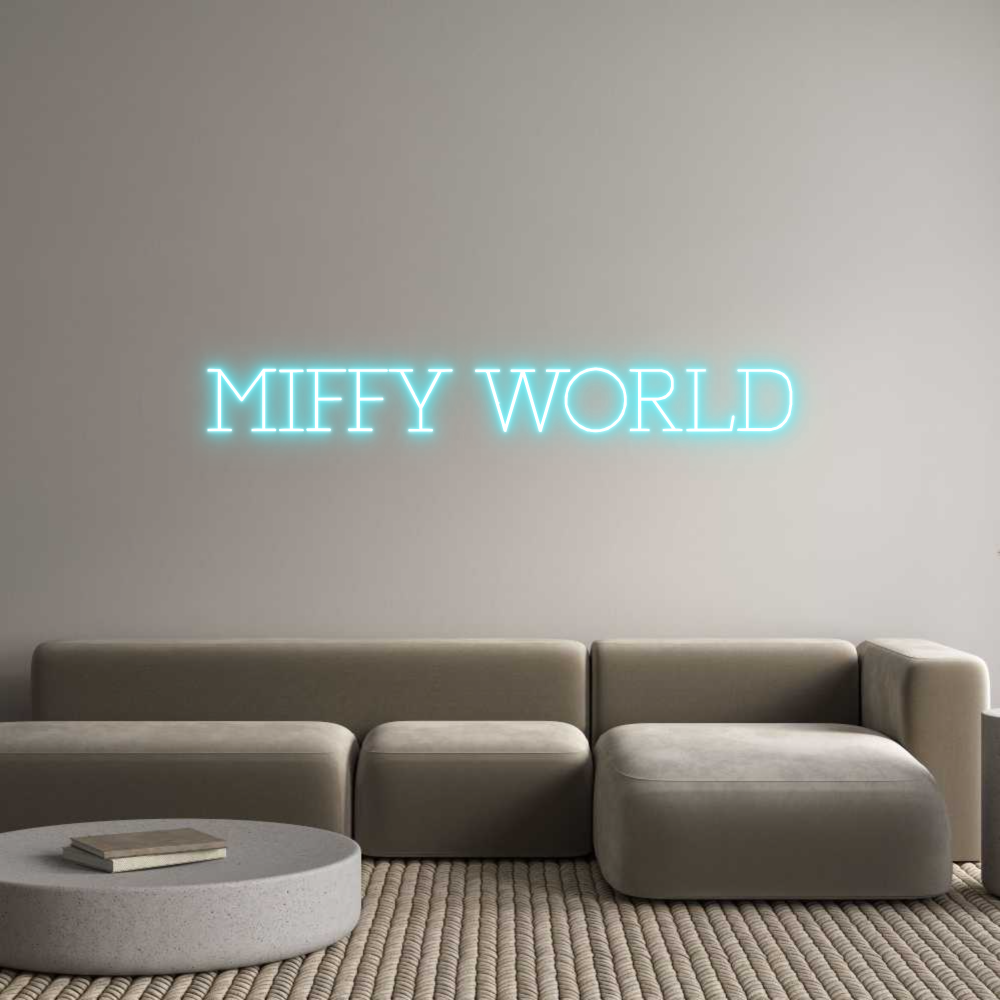 Custom Neon: MIFFY WORLD