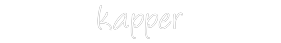Custom Neon: kapper