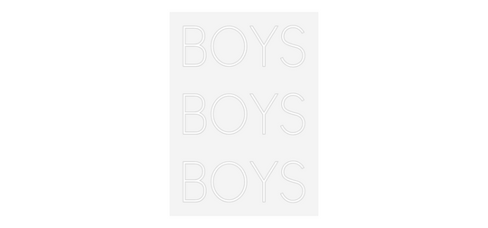 Custom Neon: BOYS
BOYS
B...