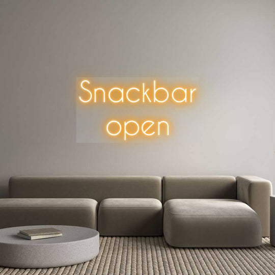 Benutzerdefiniertes Neon: Snackbar
 Offen