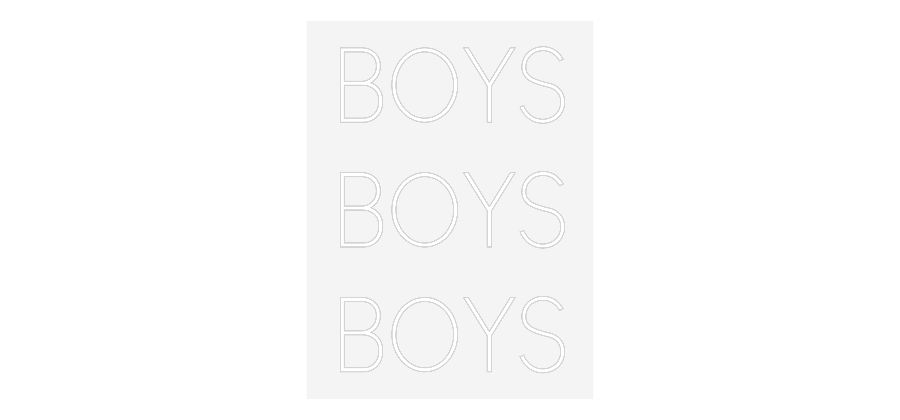 Custom Neon: BOYS
BOYS
B...