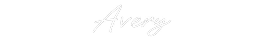 Custom Neon: Avery