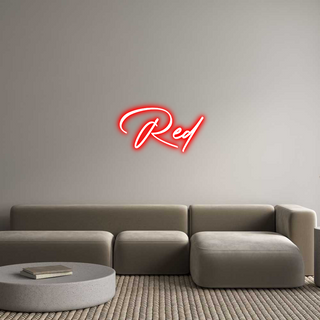 Custom Sign: Red