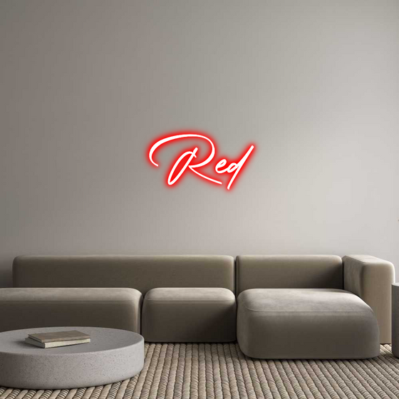 Custom Sign: Red