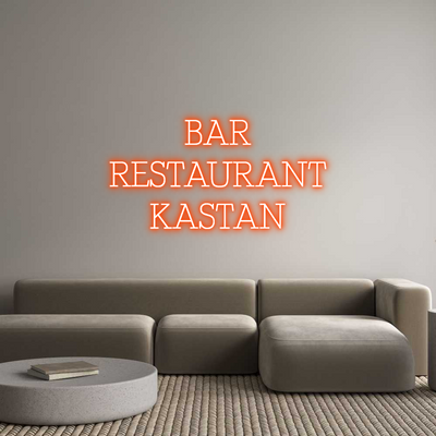 Custom Neon: BAR RESTAURANT...