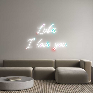 Custom Neon: Luba I love you