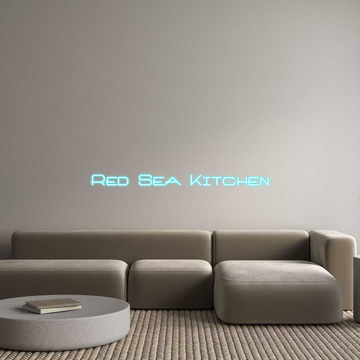 Custom Neon: Red Sea Kitchen