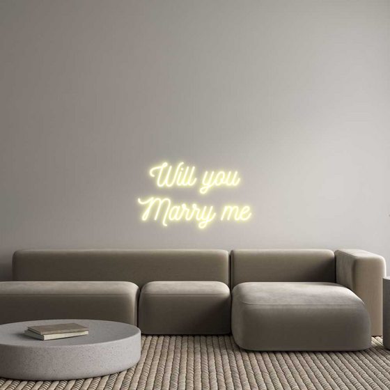 Custom Neon: Will you Marry...