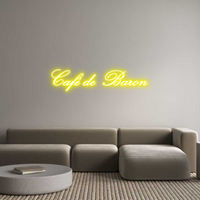 Custom Neon: Café de Baron