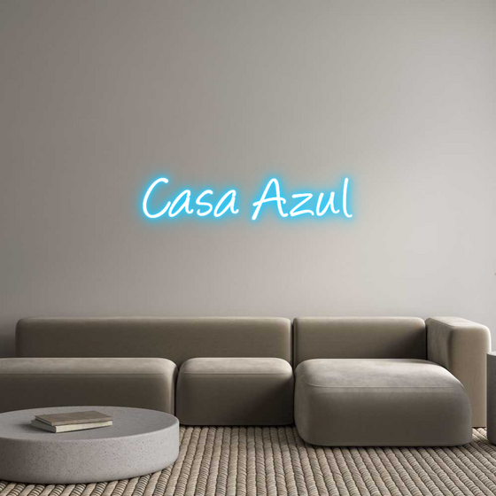 Custom Neon: Casa Azul