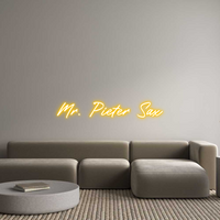 Custom Neon: Mr. Pieter Sax