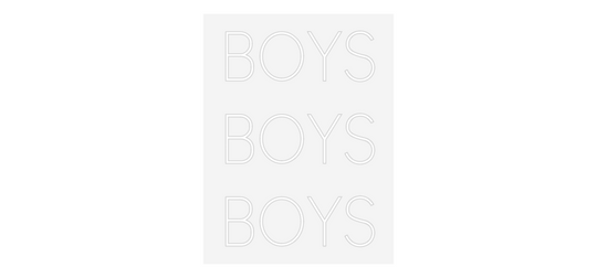 Custom Neon: BOYS
BOYS
B...