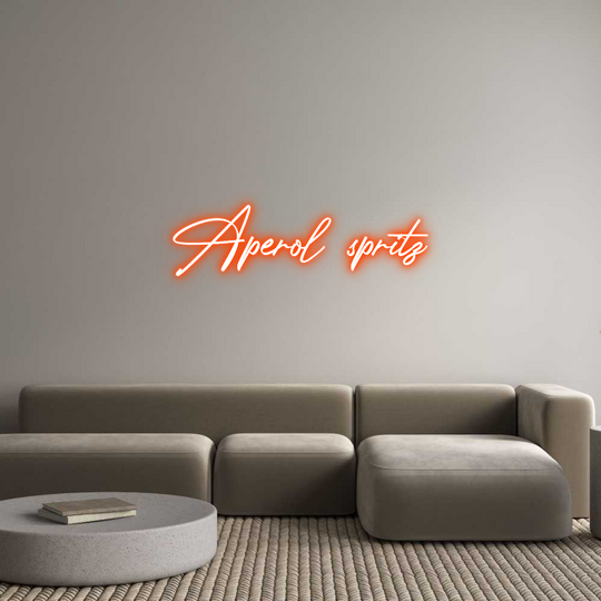 Custom Neon: Aperol spritz