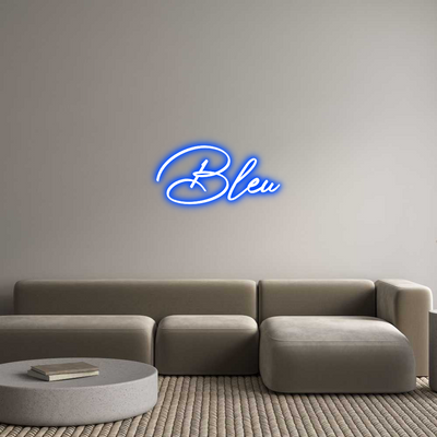 Custom Sign: Bleu