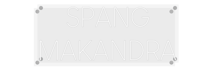 Custom Neon: SPANG
MAKANDRA