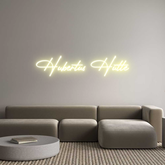 Custom Neon: Hubertus Hütte