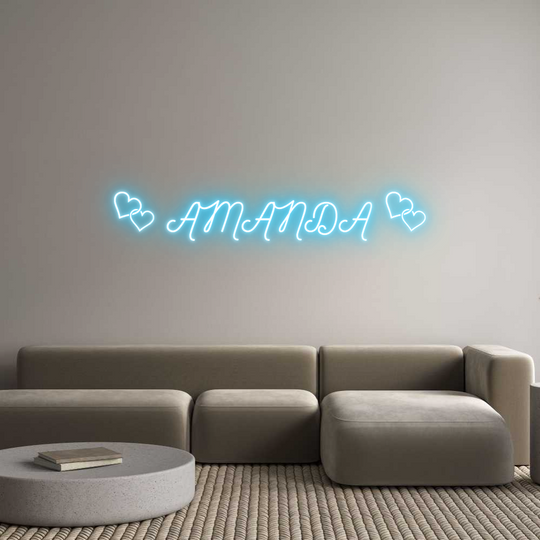 Custom Neon:  AMANDA 