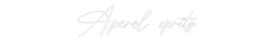 Custom Neon: Aperol spritz