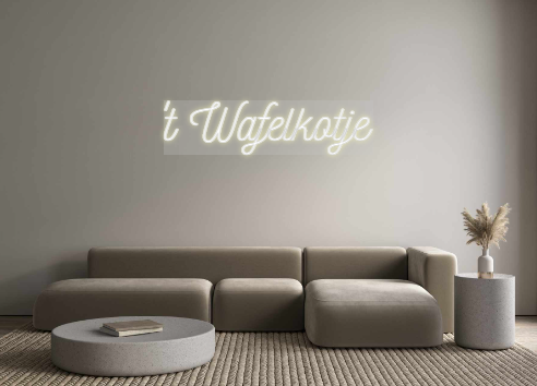 Benutzerdefiniertes Neon: 't Wafelkotje