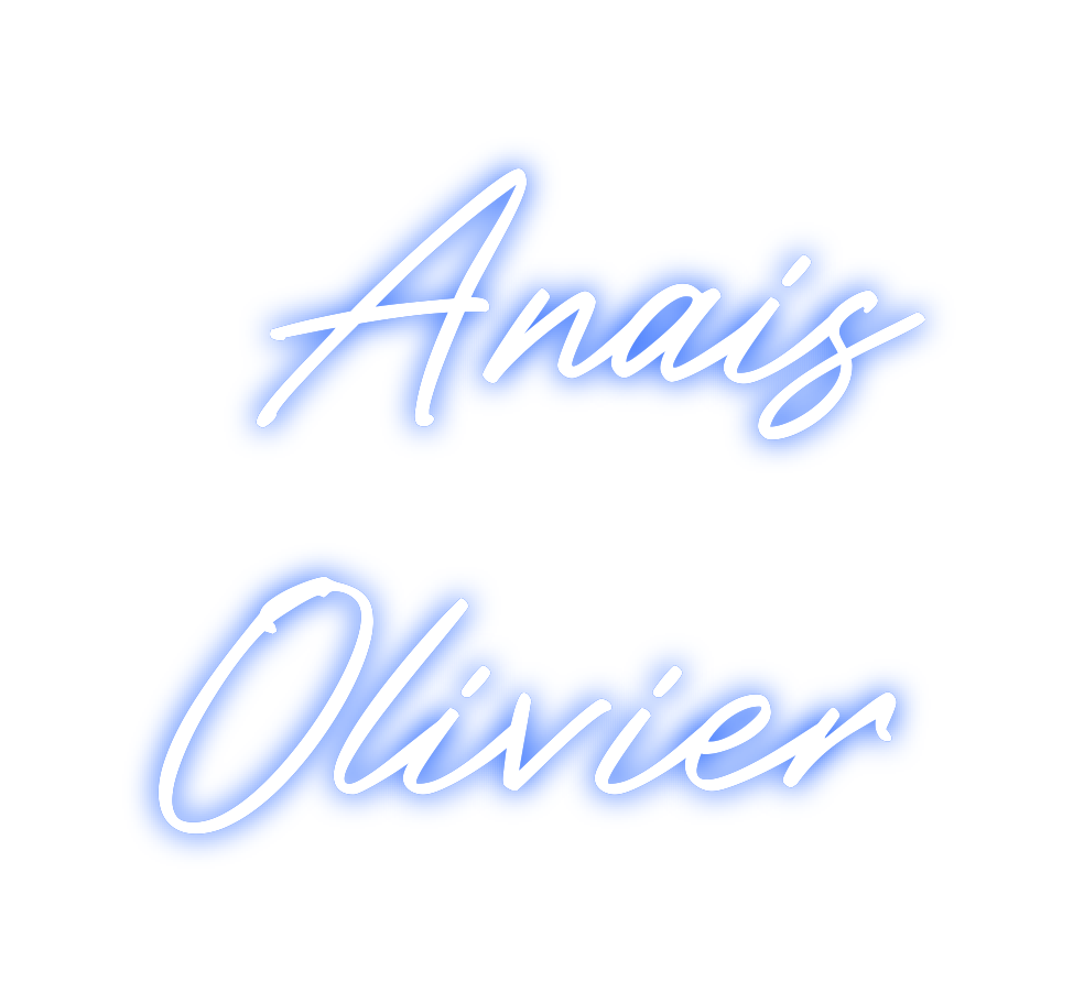 Benutzerdefiniertes Neon: Anais
 Oliver