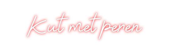 Custom Neon: Kut met peren