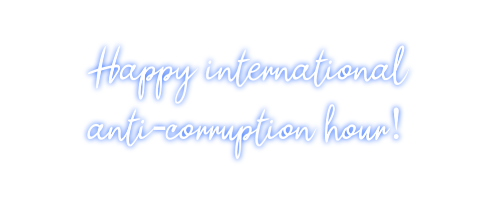 Benutzerdefiniertes Neon: Happy International...