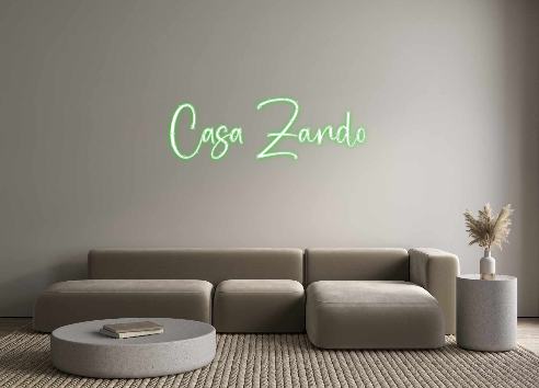 Benutzerdefiniertes Neon: Casa Zando