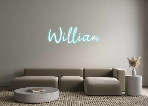 Benutzerdefiniertes Neon: William