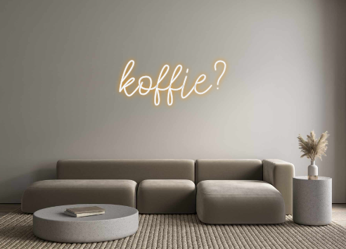 Benutzerdefiniertes Neon: Kaffee?