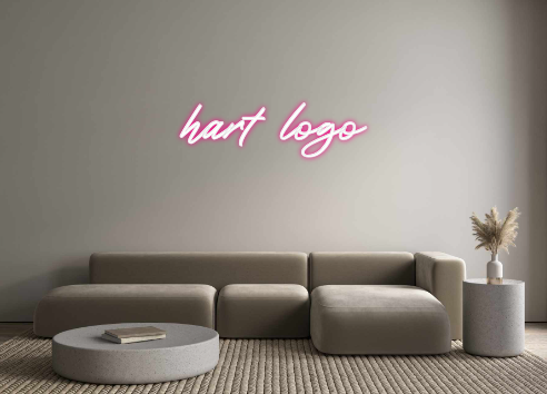 Custom Neon: hart logo