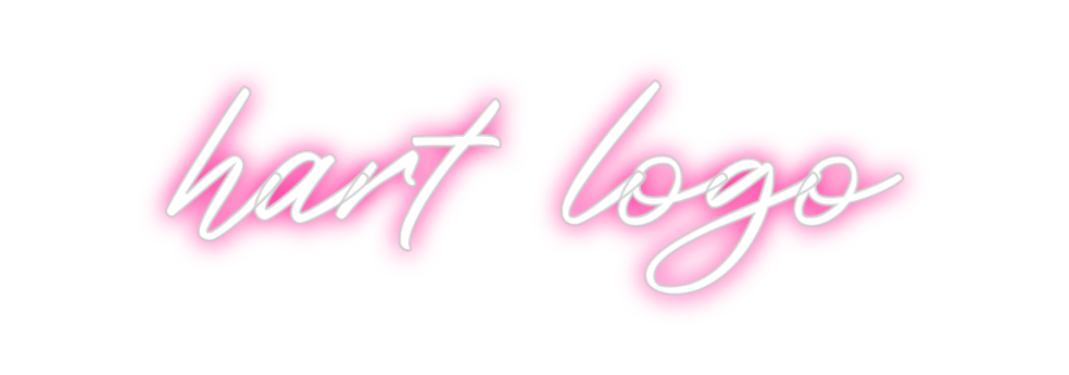 Custom Neon: heart logo