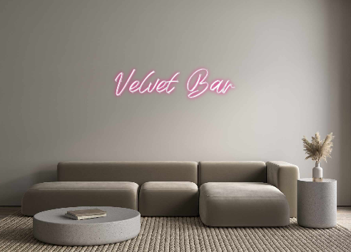 Custom Neon: Velvet Bar