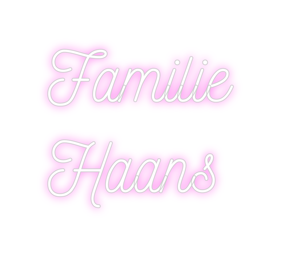 Benutzerdefiniertes Neon: Familie
 Hahn