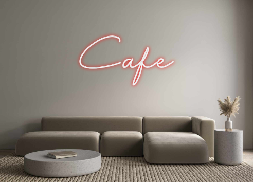 Benutzerdefiniertes Neon: Café