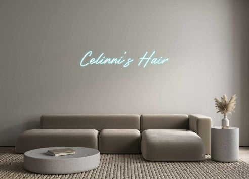 Benutzerdefiniertes Neon: Celinnis Haare