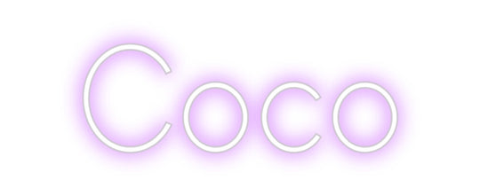 Benutzerdefiniertes Neon: Coco